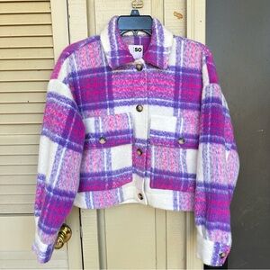 SO Plaid Shacket Size XS